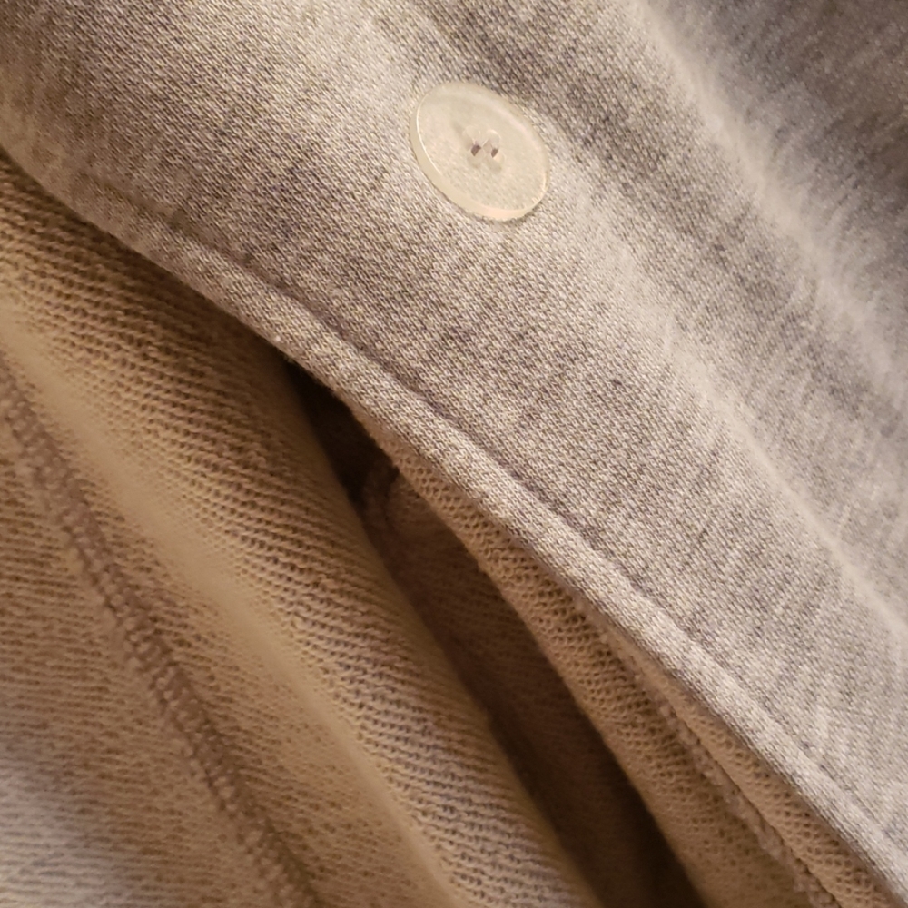 Talbots Sweater Jacket Gray Large - image 5